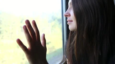 Train, window Stock Footage
