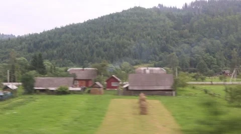 From The Train Window Stock Footage 56568395