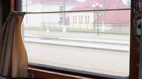 Train window Video stock 158232014