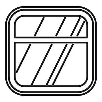 Train window reflecting light showing speed lines icon illustration 스톡 일러스트