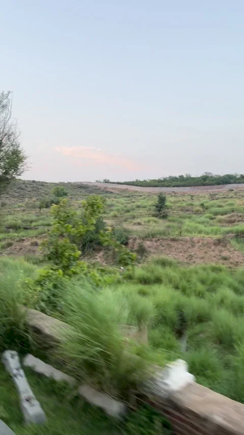 Train Window View at Dusk 스톡 동영상 336339277