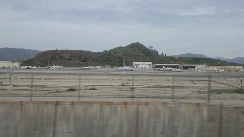 Train Window View Metrolink Commuter Rail Palmdale Lancaster California USA Stock Footage 230485157