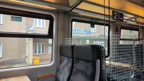 Train window view Stock Photos