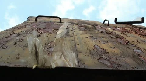 Train wreckage wagon pull focus _1 Stock Footage 12538472