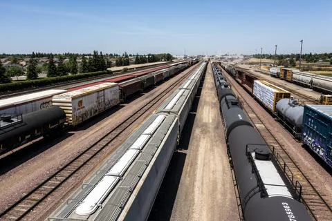 Train Yard image  Stock Photos