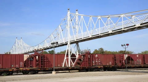 Train Yard Walkway Stock Footage 62794360