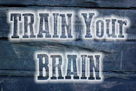 Train your brain concept Illustrazione stock