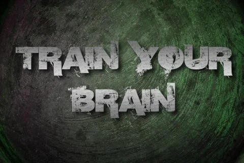 Train your brain concept Stock Illustration