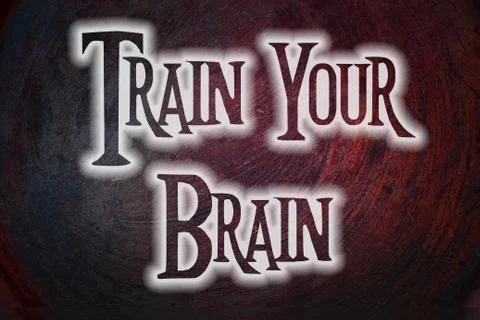 Train your brain concept 스톡 일러스트