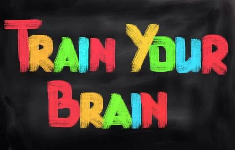 Train Your Brain Concept 库存插图