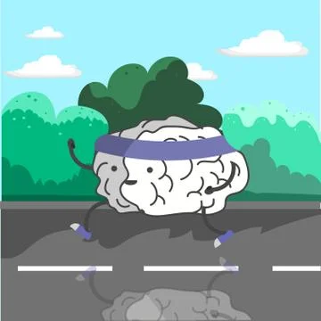 Train your brain Stock Illustration