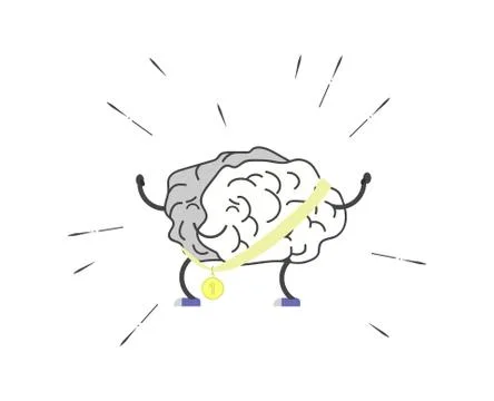 Train your brain Stock Illustration