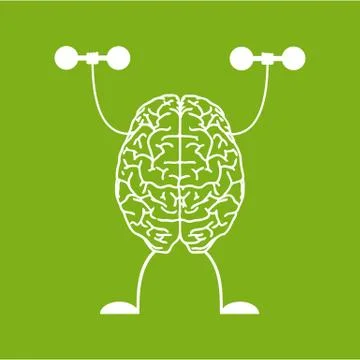 Train your brain. Ilustración de archivo