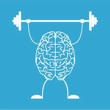 Train your brain. Stock-Illustration