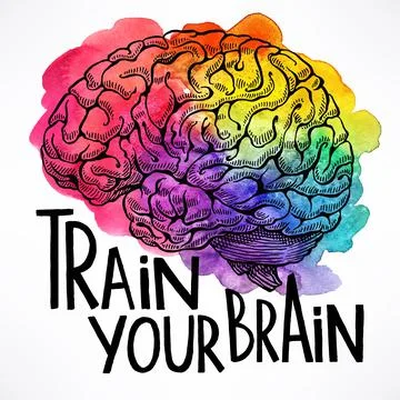 Train your brain Stock Illustration