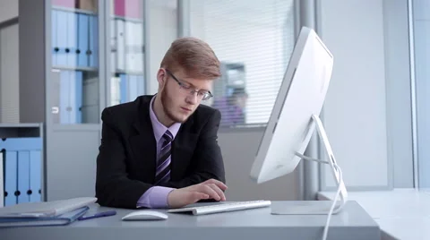Trainee in the Office Stock Footage 62369618