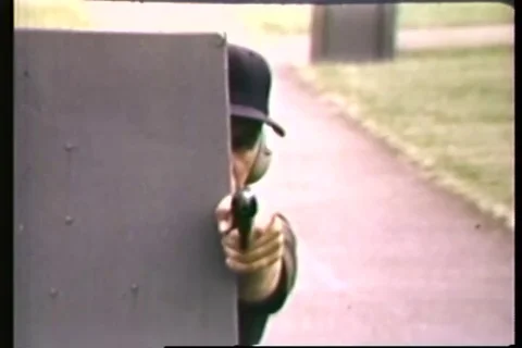 Trainee practice target drill in open field - 1965 Stock Footage 106067658