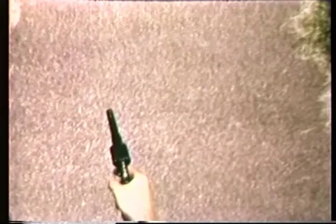 Trainee practice target drill with pistol - 1965 Stock Footage 106067586