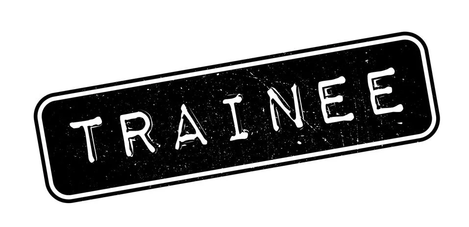 Trainee rubber stamp Stock Illustration