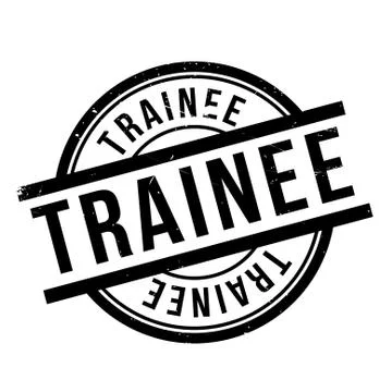 Trainee rubber stamp Stock Illustration