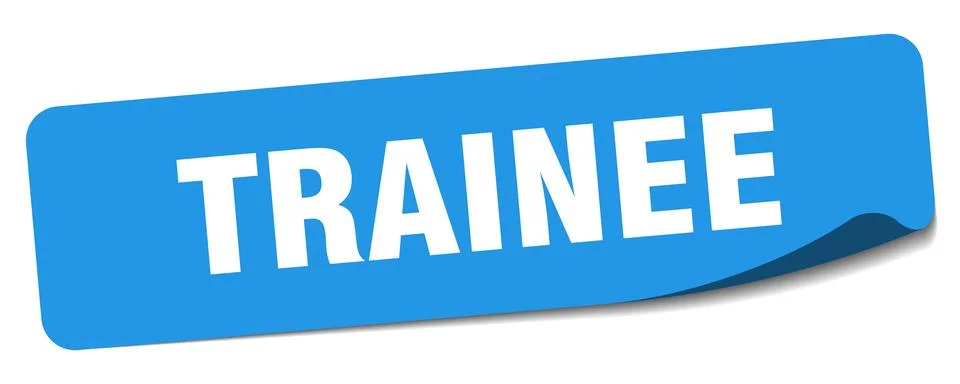 Trainee sticker. trainee label Stock Illustration