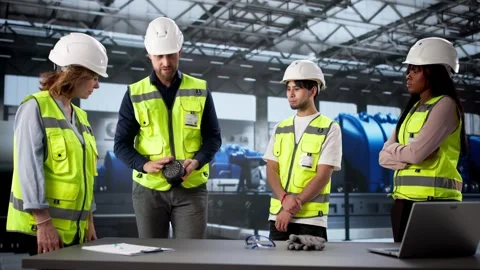 Trainer Demonstrates PPE Equipment Stock Footage 322827375