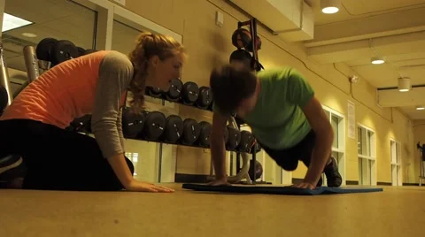 Trainer encouraging person Stock Footage 44266619