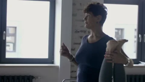 Trainer explains something on the training Stock-Footage 102547576