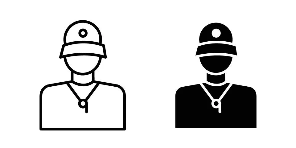 Trainer icon design. Simple Vector illustrations.. Stock Illustration