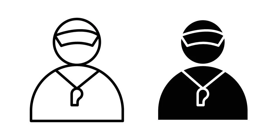 Trainer icon set, collection of vector icons イラスト素材