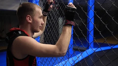 Trainer looks to wards Stock Footage 71966691