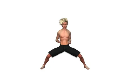 Training 3D boy Stock Footage 70863751