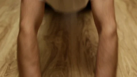 Training on the abdominal muscles Stock Footage 83168181