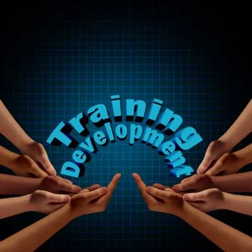 Training And Development Group 스톡 일러스트