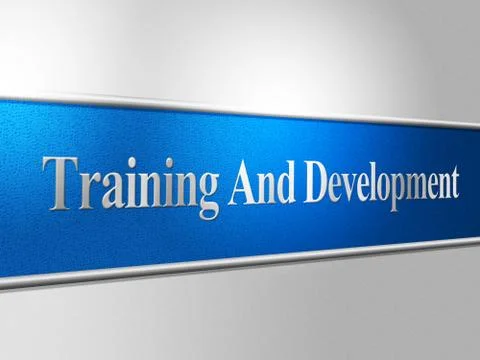 Training and development meaning webinar instructing and expansion Stock Illustration