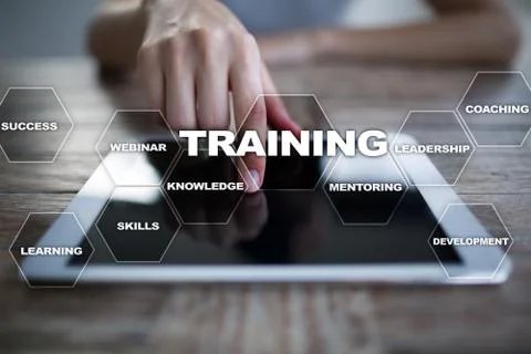 Training and development Professional growth. Internet and education concept. Stock-Fotos
