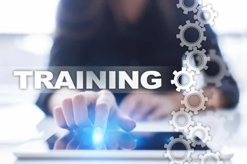 Training and development Professional growth. Internet and education concept. 库存照片
