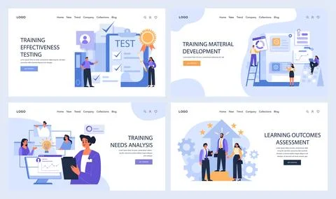Training and Development set. Flat vector. Stock Illustration