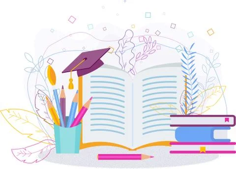 Training and education Illustrazione stock