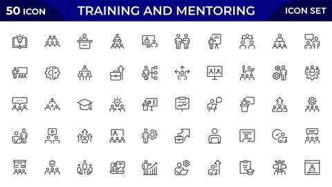 Training and Mentoring 01 Stock Illustration