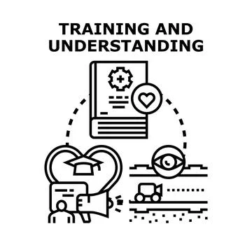 Training and understanding concepts for skill development Stock Illustration
