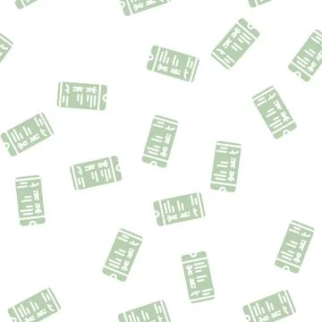 Training app smartphone glyph vector seamless pattern Stock Illustration