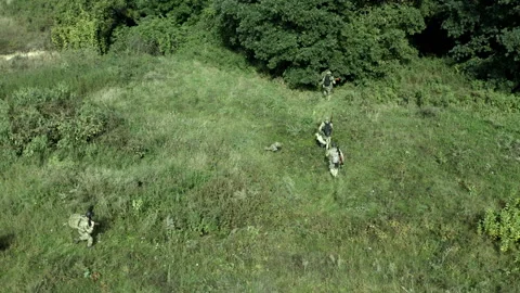 Training of the Armed Forces of Ukraine at the training ground. Combat mission Stock Footage 234619378