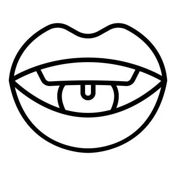Training articulation icon outline vector. Speech therapy Stock Illustration