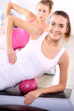 Training with ball Stock Photos