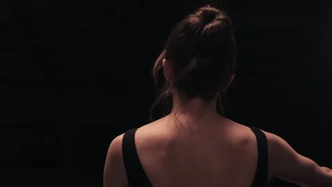 Training of a ballerina Stock Footage 104662816