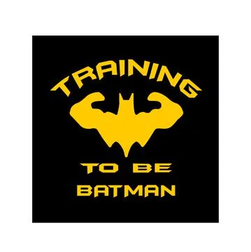 Training To Be Bat man Stock Illustration