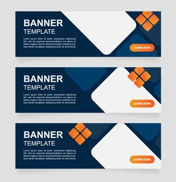 Training business workshop web banner design template Stock Illustration