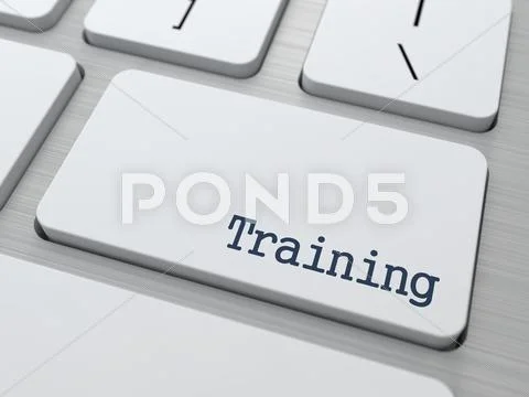 Training Button. Stock Illustration