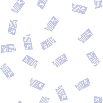 Training calendar glyph vector seamless pattern Stock Illustration